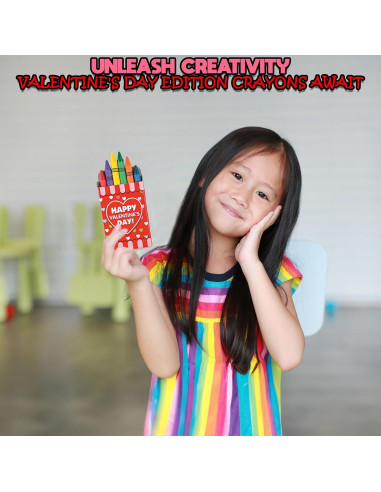 Crayones en forma de corazón Fun Express 24 unidades no tóxicos