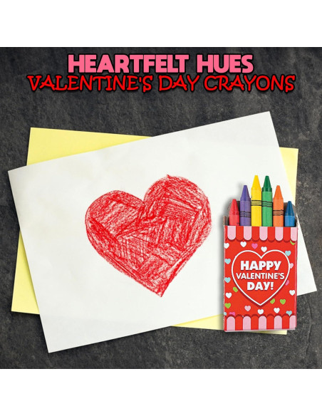 Crayones en forma de corazón Fun Express 24 unidades no tóxicos