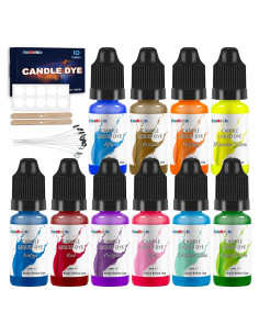 Tinte Líquido para Velas FansArriche - 10 Colores Naturales 10 ml