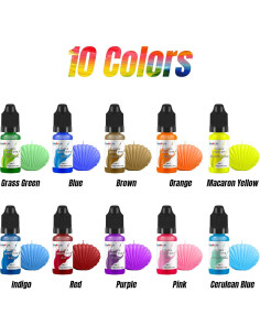 Tinte Líquido para Velas FansArriche - 10 Colores Naturales 10 ml 2