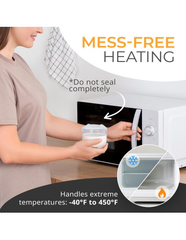 Tapa de Silicona Orblue 6 Piezas 6.6 a 8.9 cm Transparente