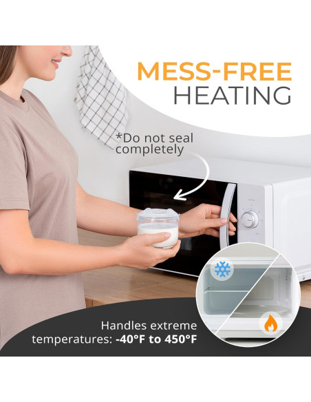 Tapa de Silicona Orblue 6 Piezas 6.6 a 8.9 cm Transparente