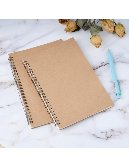 Paquete de 48 cuadernos en espiral A5 Ddaowanx con reglas
