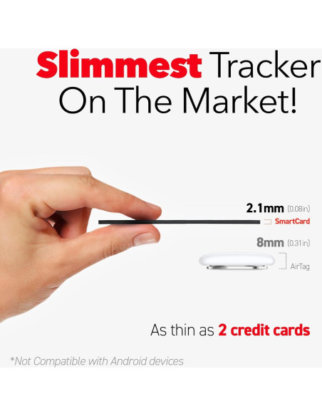 KeySmart SmartCard Lite - Cartera Rastreador Bluetooth Negro