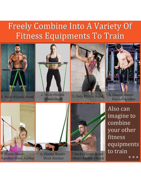 Conjunto de Barra de Resistencia DASKING 75cm 500LB para Gimnasio