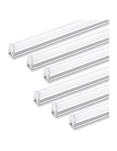 Barrina 6 Pack Luz LED T5 1.22m 2200lm 3000K Blanco Cálido
