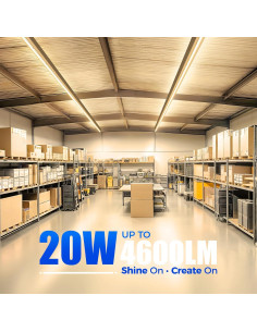 Barrina 6 Pack Luz LED T5 1.22m 2200lm 3000K Blanco Cálido 2