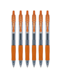 Bolígrafos de Gel Pilot G2 Recargables 0.7mm Caramelo - Paquete de 6