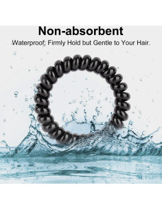 Laos de Cabelo Espirais JessLab, 10 Pcs, Cores Sortidas, 13.9 cm 2