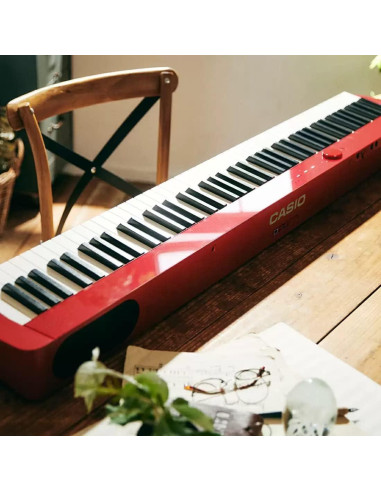 Piano Digital Casio Privia PX-S1100 Rojo con Accesorios