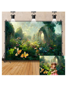 Fondo de Fotografía de Bosque de Cuento de Hadas 2.5x1.8m OFILA