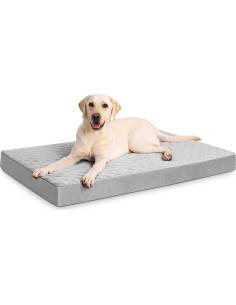 Cama ortopédica para perros NUPIDA 58x43 cm impermeable gris 2