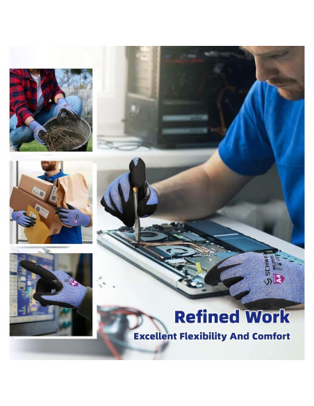 Guantes de Trabajo Schwer XL AIR-SKIN + Mangas ANSI A9 Nivel 5