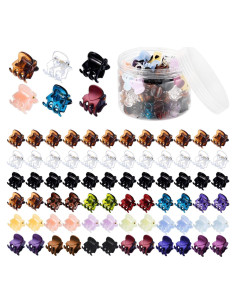Mini Clips de Garra Funtopia 72 Pcs Antideslizantes para Cabello