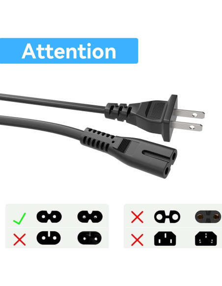 Cable de corriente CA para reproductor Panasonic DMR-EH69