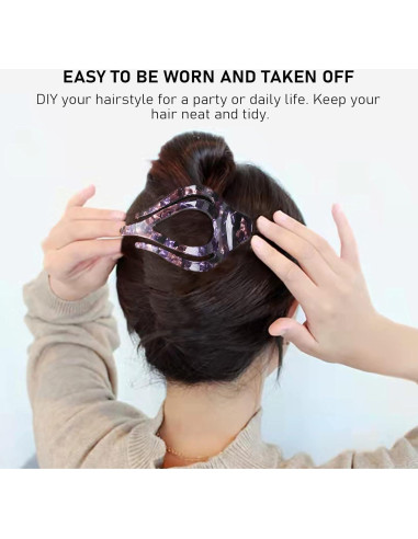 3 Pinzas para el Cabello Mistofu Concorde Francesa Antideslizantes