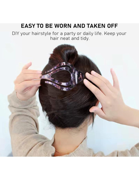 3 Pinzas para el Cabello Mistofu Concorde Francesa Antideslizantes