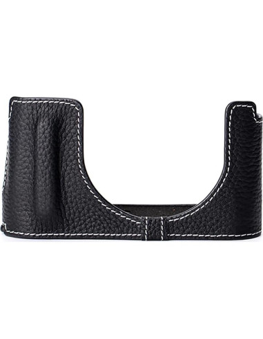Funda de cámara de cuero vintage DBZZ para Leica D-Lux 8 - Negro