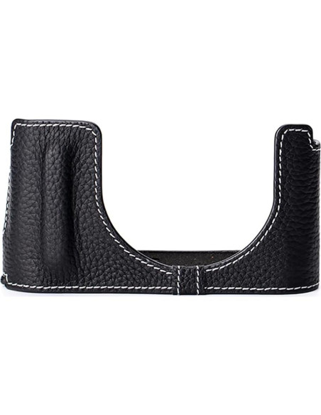 Funda de cámara de cuero vintage DBZZ para Leica D-Lux 8 - Negro