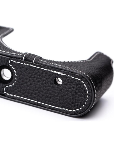 Funda de cámara de cuero vintage DBZZ para Leica D-Lux 8 - Negro