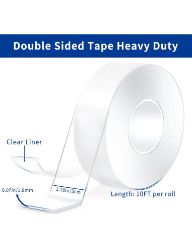 Cinta Doble Cara Nano Dntemr 6.1 Metros Alta Resistencia