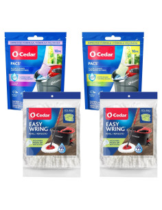 O-Cedar 2 Recargas EasyWring + 1 PAC Cítrico y 1 Lavanda