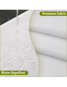 Forro de Cortina de Ducha N&Y HOME 70x137 cm Blanco con Bolsillos 2