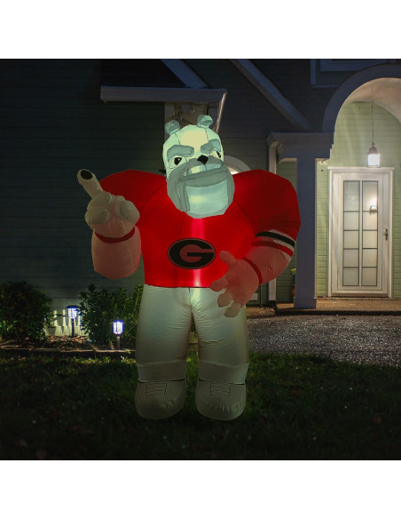 Mascota Inflable 7ft Logo Brands Bulldogs de Georgia LED