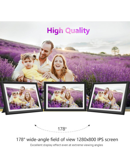 Marco de Fotos Digital Moonka 10.1" WiFi 32GB Pantalla HD