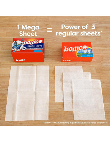 Hojas Mega para Secadora Bounce Brisa Fresca 130 Unidades