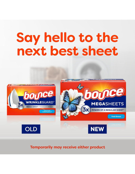 Hojas Mega para Secadora Bounce Brisa Fresca 130 Unidades