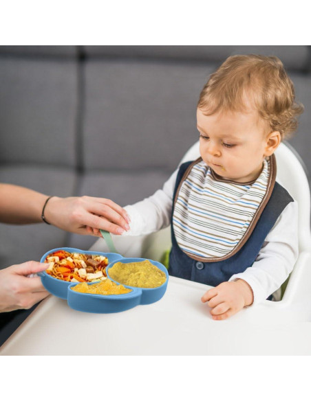 Plato Dividido de Silicona Vicloon para Niños Antideslizante