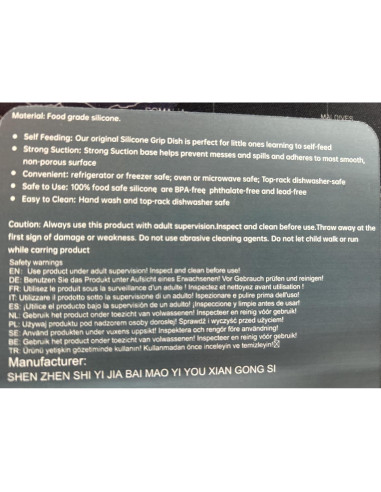 Plato Dividido de Silicona Vicloon para Niños Antideslizante