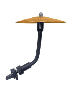 Cymbal de coche SCCUP 5.7" Oro para bateristas - Soporte ajustable