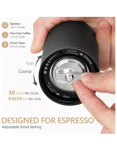 Molino de Café Manual TIMEMORE C3 ESP Negro - Acero Inoxidable 2