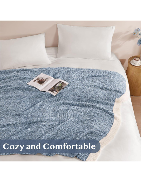 Manta WRENSONGE Lanzamiento Catiónico Azul 1.27x1.52m Suave