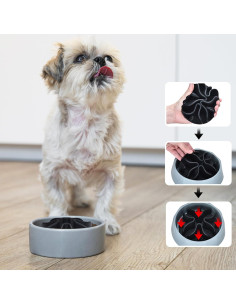 Inserto de Silicona para Cuencos de Perro DEWVIE - Pequeño Negro 2
