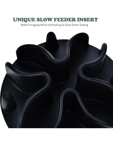 Inserto de Silicona para Cuencos de Perro DEWVIE - Pequeño Negro