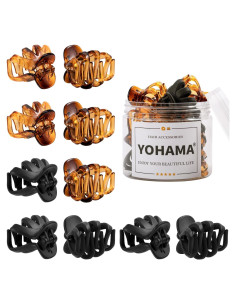 Clips para Cabello Medianos YOHAMA 10 Piezas 4cm Duraderos