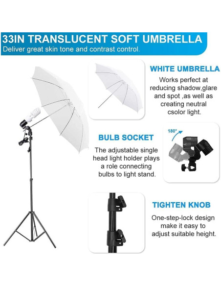 Kit de Iluminación Fotográfica MsMk 2.6x3M con Softbox y Fondos