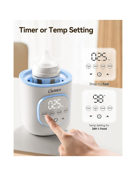 Calentador de Botellas LAREX 8 en 1 Digital Libre de BPA