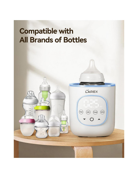 Calentador de Botellas LAREX 8 en 1 Digital Libre de BPA