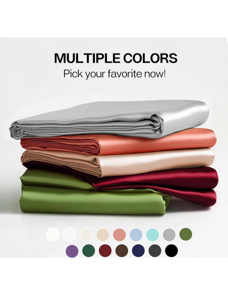 Sábana Ajustada de Satén MR&HM Individual Beige 600 Hilos