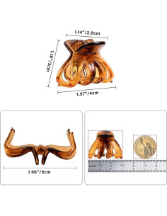 Clips para Cabello Medianos YOHAMA 10 Piezas 4cm Duraderos 2