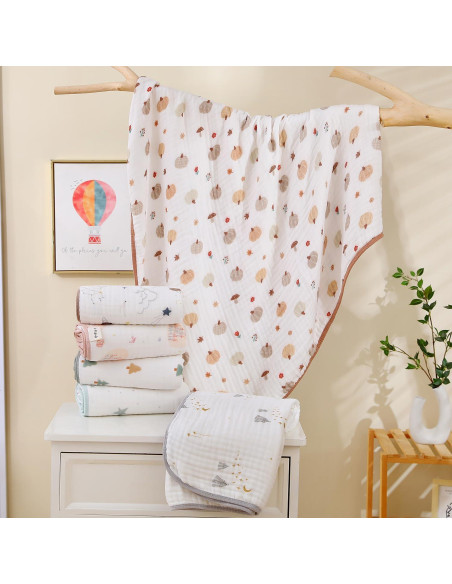 Manta de Muselina Brnabiou 88.9x76.2cm Algodón Oso