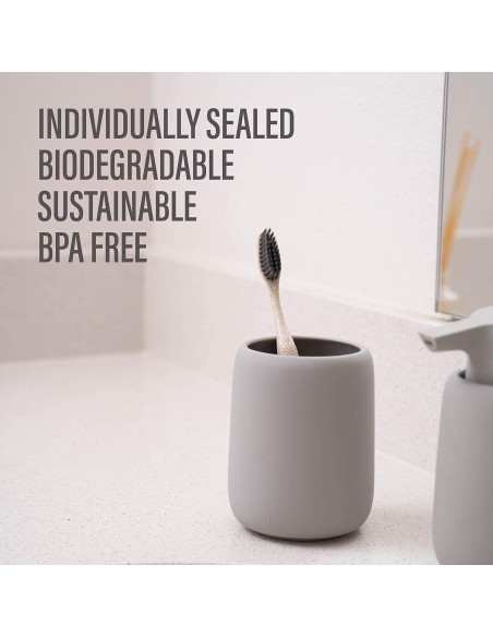 Cepillos de Dientes Biodegradables Bleeker y Rowe - 10 Unidades