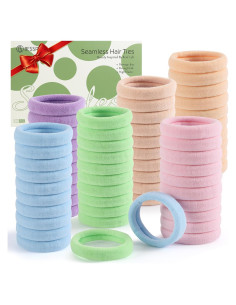 100 Gomas de Pelo Gruesas Bessrung Sin Costura Caramelo