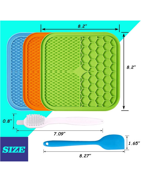 Alfombrillas de Lamer para Perros Kwispel 3 Pcs 20.8 cm
