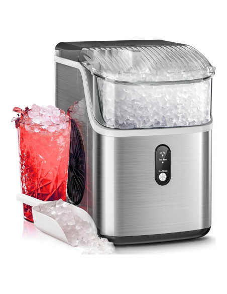 Máquina de Hielo Nugget Crzoe 15.88 kg/día Autolimpiante