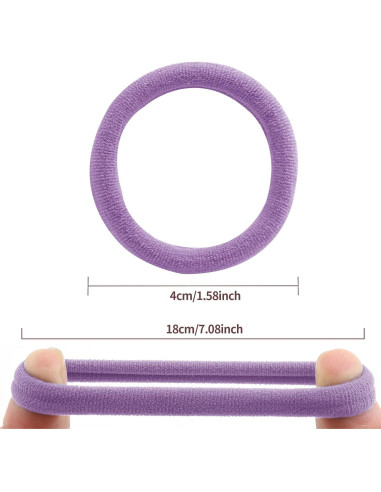 100 Gomas de Pelo Gruesas Bessrung Sin Costura Caramelo